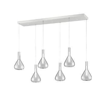LED závesné osvetlenie Cinque Cipera biela 345010631