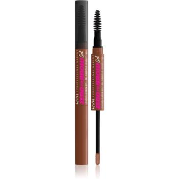 NYX Professional Makeup Zero To Brow Gel gél na obočie s aplikátorom odtieň 04 Auburn 2 ml