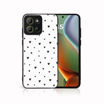 MY ART Ochranný kryt pre Motorola Moto G15 / Moto G15 Power BLACK HEARTS (167)