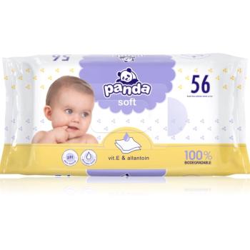 Bella Baby Happy Panda Soft vlhčené čistiace obrúsky pre deti 56 ks