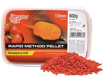 Benzar mix pelety rapid method pellet 1,5 mm 600 g - jahoda krill