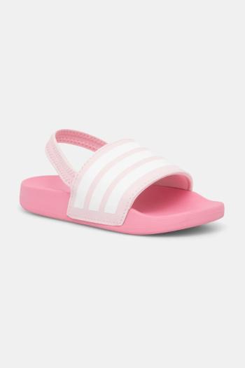 Detské sandále adidas ADILETTE ESTRAP ružová farba, JR5326