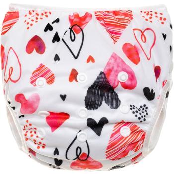 T-TOMI Diaper Swimwear Hearts prateľné plienkové plavky 5-12 kg 1 ks