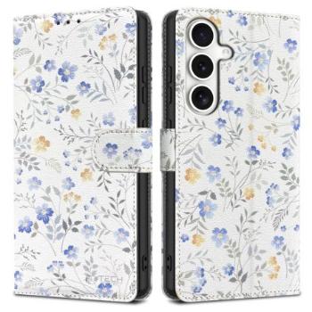 Tech-Protect Wallet knižkové puzdro na Samsung Galaxy S25, spring flowers