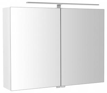 SAPHO - RIWA galérka s LED osvetlením, 81x70x17cm, biela lesk RIW080-0030