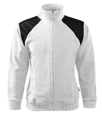 MALFINI Fleecová mikina Jacket Hi-Q - Biela | M