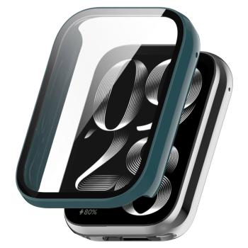 PC FULL COVER Plastový kryt so sklom pre Xiaomi Smart Band 9 Pro zelený