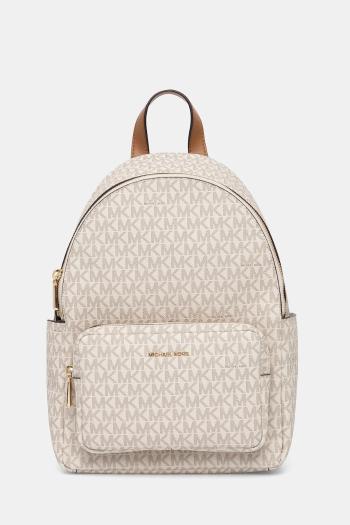 Ruksak MICHAEL Michael Kors TANNER dámsky, béžová farba, malý, vzorovaný, 30T5GTNB2B