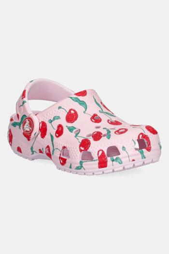 Šľapky Crocs CLASSIC FRESH FRUITS CLOG KIDS ružová farba, 211170