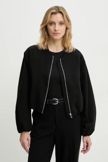 Bunda Answear.LAB čierna farba, prechodná