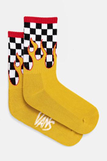 Ponožky Vans Road Stop Crew žltá farba, VN000MNEZX71