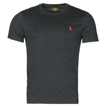 Polo Ralph Lauren  T-SHIRT AJUSTE COL ROND EN COTON LOGO PONY PLAYER  Tričká s krátkym rukávom Čierna