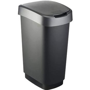 Rotho Odpadkový kôš swing 50 l TWIST – čierny (1754508850)