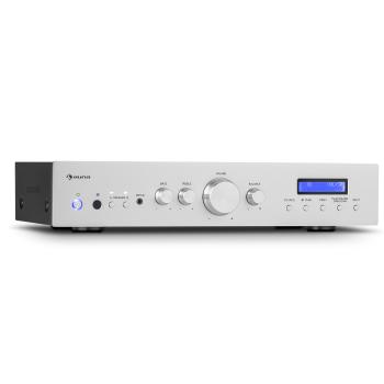 Auna AMP-CD608 DAB, HiFi stereo zosilňovač, 4 x 100 W, RMS, DAB+ BT, optický vstup, diaľkový ovládač