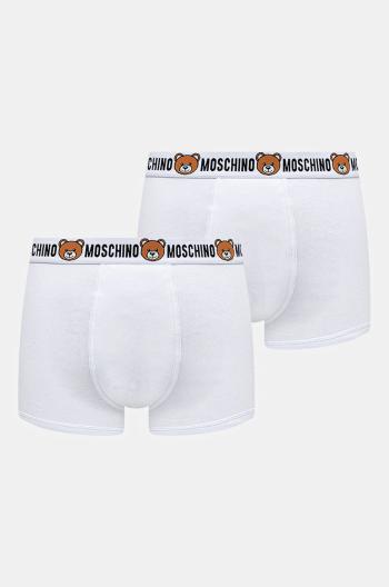 Boxerky Moschino Underwear 2-pak pánske, biela farba, 13874402