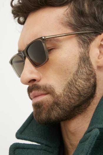 Slnečné okuliare Saint Laurent pánske, hnedá farba, SL 668