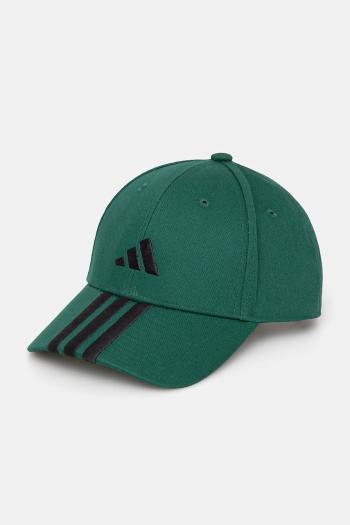 Šiltovka adidas BBALL 3S CAP NL zelená farba, s nášivkou, JP0388