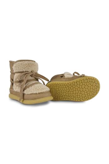 Detské snehule Donsje Ceysa Shoes béžová farba, 1500300