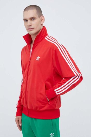 Mikina adidas Originals Adicolor Classics Firebird pánska, červená farba, s nášivkou, IJ7060,