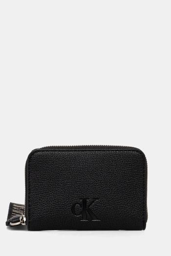 Peňaženka Calvin Klein Jeans dámska, čierna farba, LV04K1024G