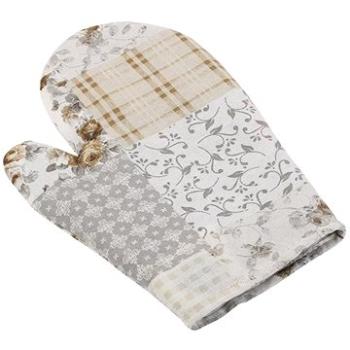 Bellatex 28 × 18 cm – béžovo-sivý patchwork (4454)