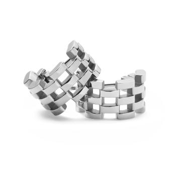Daniel Wellington Štýlové oceľové náušnice 5-Link DW00401020