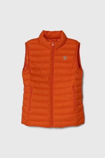 Detská vesta Guess oranžová farba
