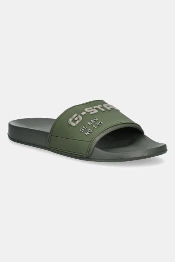 Šľapky G-Star  CART V TPU M pánske, zelená farba, D24807.D590