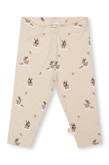 Bavlnené legíny pre bábätká That's mine Elois Leggings 8539 béžová farba, vzorované, ELOIS