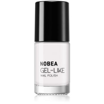 NOBEA Day-to-Day Gel-like Nail Polish lak na nechty s gélovým efektom odtieň Snow white #N57 6 ml