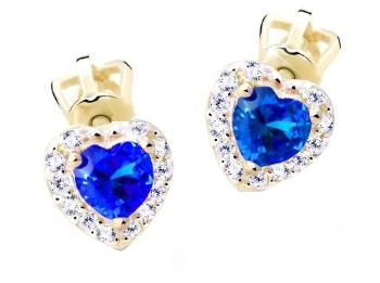 Cutie Jewellery Nežné náušnice s trblietavými zirkónmi Z8015-30-X-1 modrá