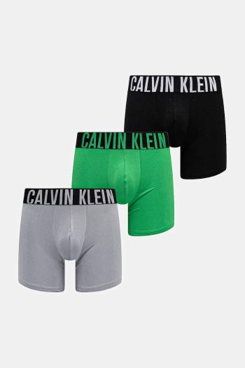 Boxerky Calvin Klein Underwear 3-pak pánske, zelená farba, 000NB3612A