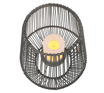 LED stolová lampa Reality Mineros sivá R55256111