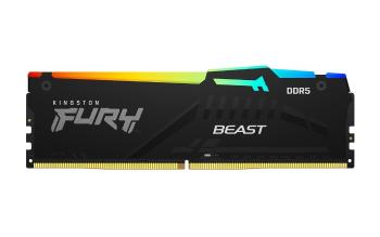 KINGSTON DIMM DDR5 16GB 6000MT/s CL30 Non-ECC FURY Beast RGB EXPO, Čierna