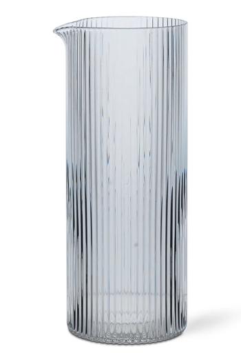 Džbán mlieka ferm LIVING Ripple Milk Jug 400 ml priehľadná farba