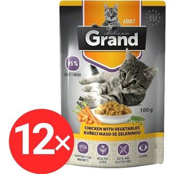 Grand Kuracie mäso so zeleninou 12× 100 g (8594029444058)