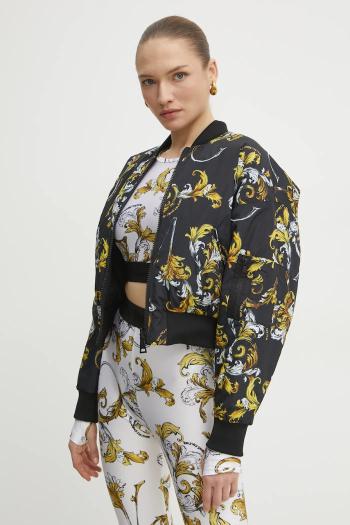 Obojstranná bunda bomber Versace Jeans Couture čierna farba, zimná, 78HASD08 CQD99