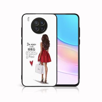 MY ART Silikónový obal Huawei Nova 8i RED DRESS (137)