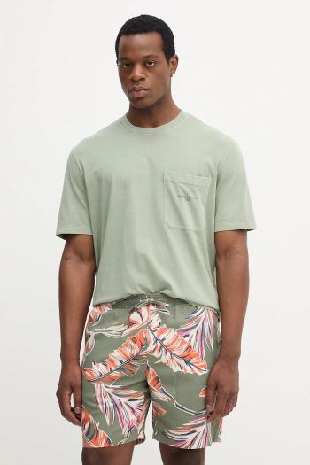Bavlnené tričko Armani Exchange pánske, zelená farba, s potlačou, XM001072 AF16283