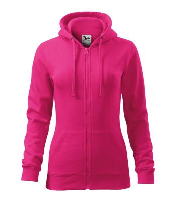 MALFINI Dámska mikina Trendy Zipper - Purpurová | L