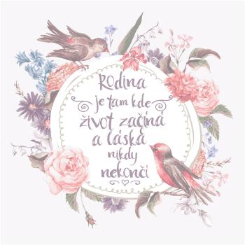 Bohemia Gifts Dekoračný obraz - Rodina, 30 x 30 cmcm