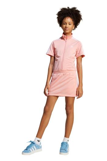 Dievčenské šaty adidas Originals oranžová farba, mini, oversize, JD3534