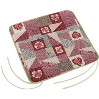 Bellatex EMA hladký – 40 × 40 cm, hladký – patchwork bordový (7430)