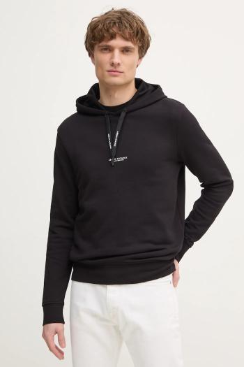 Mikina Armani Exchange pánska, čierna farba, s potlačou, 8NZM94 ZJKRZ NOS