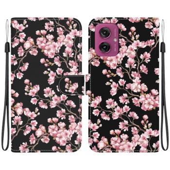 ART Peňaženkový kryt pre Motorola Moto G55 5G PLUM BLOSSOM