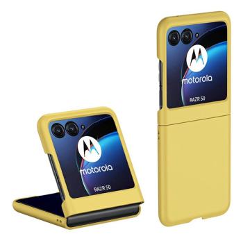 PLASTIC Ochranný plastový kryt pre Motorola Razr 60 žltý