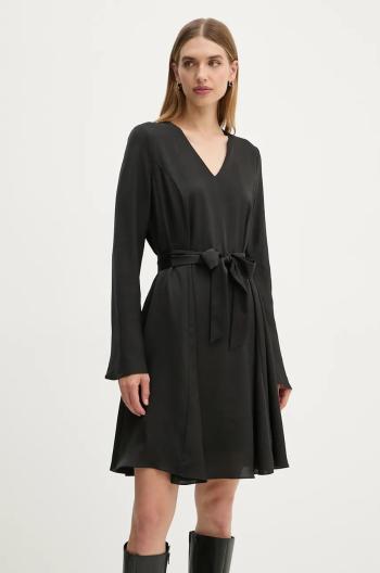 Šaty Bruuns Bazaar AcaciaBBFrais dress čierna farba, mini, áčkový strih, BBW4034
