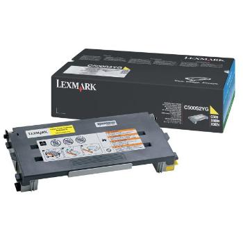 LEXMARK C500S2YG - originálny toner, žltý, 1500 strán
