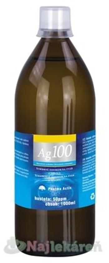 Pharma Activ Koloidné striebro Ag100, hustota 50ppm, 1000 ml