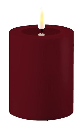 Led sviečka Deluxe Homeart 7,5 x 10 cm bordová farba